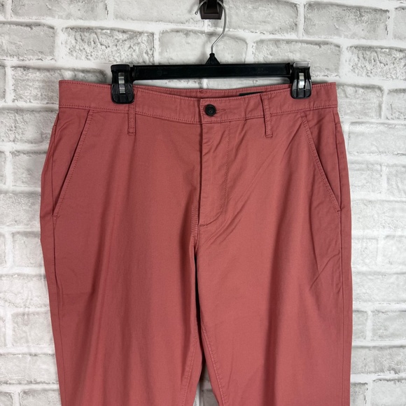 AG Adriano Goldschmied The Graduate Green Label Salmon Straight Pants 32 x 32 - Picture 2 of 9